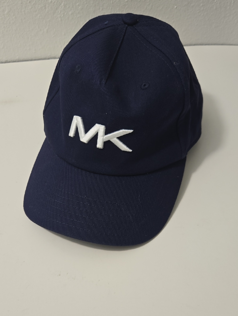 Michael Kors Kids Navy Cap with White MK Embroidery